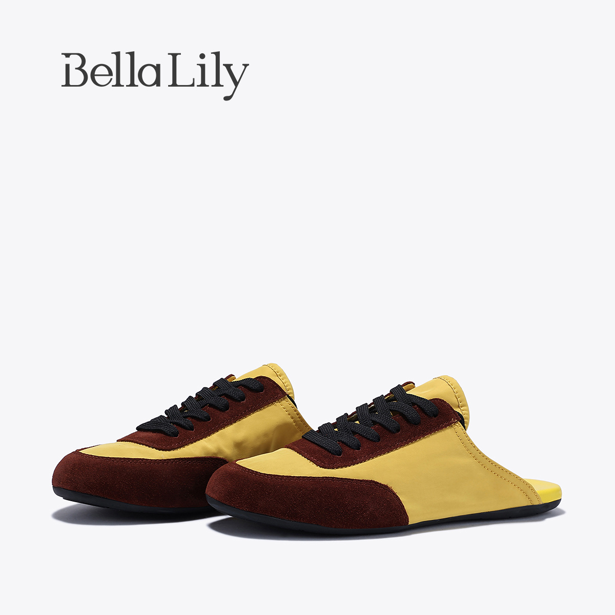 复古潮流平底半拖板鞋