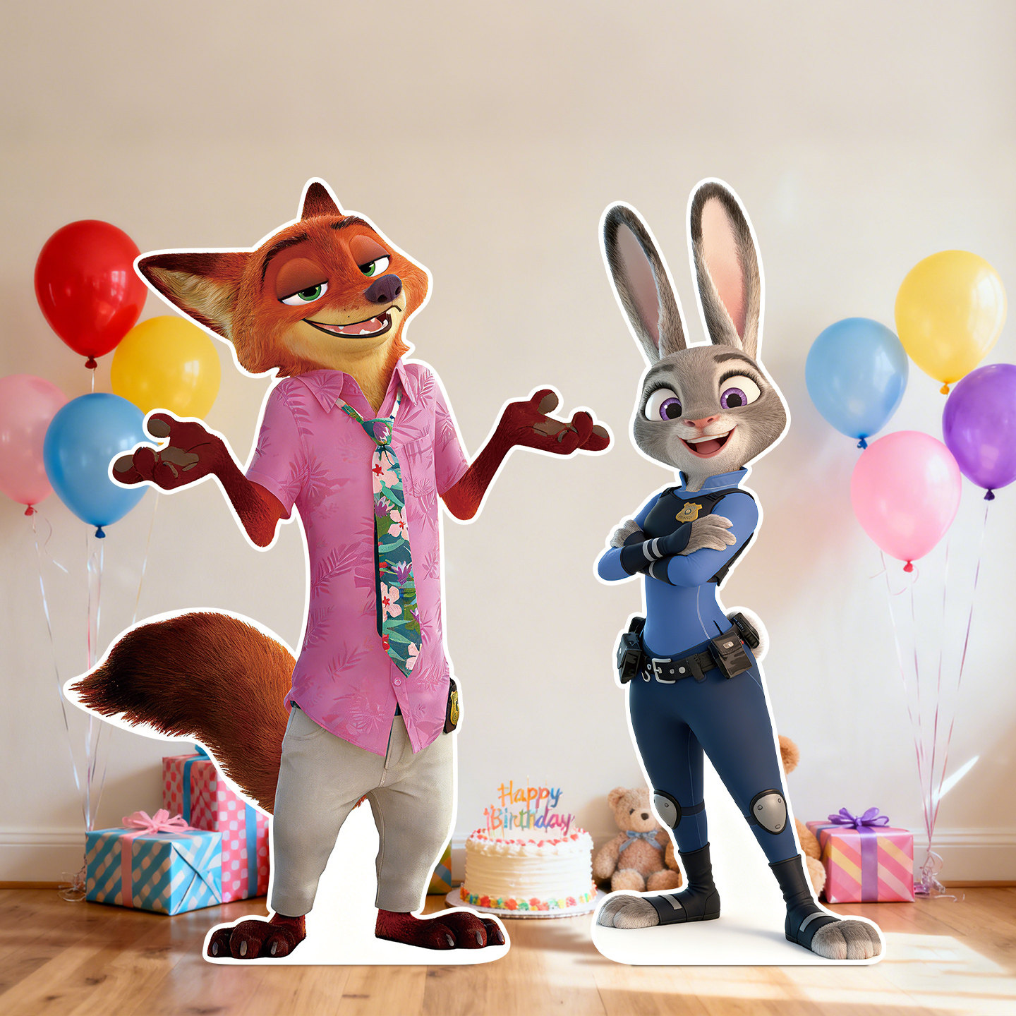 疯狂动物城朱迪尼克人形立牌KT板新年店铺装饰品儿童生日氛围布置,节庆用品/礼品,节日装扮用品,淘宝优惠券,粉丝福利购,淘宝优惠卷