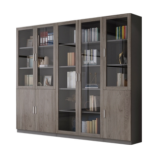 文件柜资料柜办公室边柜矮柜落地储物柜子木质收纳柜办公室置物柜