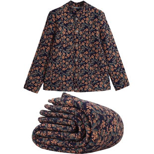 中老年驼绒保暖套装女式棉衣妈妈装厚棉袄棉毛裤中老年人奶奶棉服