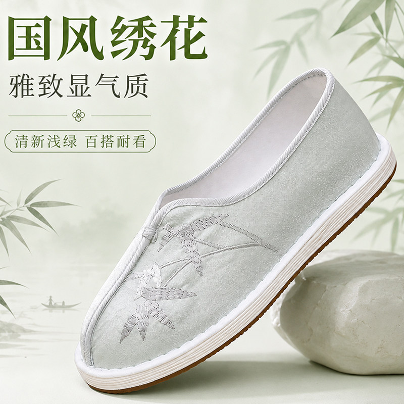 老北京布鞋女传统手工千层底刺绣国风绣花鞋复古汉服鞋新中式单鞋
