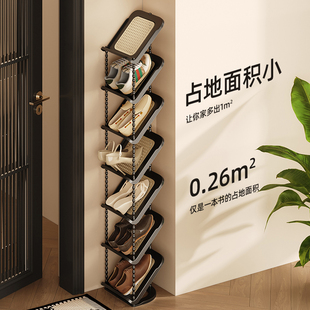 中古风鞋 子收纳神器 架家用门口多层出租房用小窄简易鞋 柜入户门鞋