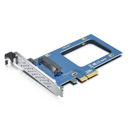 PCIe 4.0 x4转U.2适配器卡 SFF-8639扩展卡 全速NVMe/SATA SSD转接卡 企业级存储服务器升级