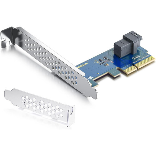 PCIe 3.0 X4转SFF-8643转接卡 支持U.2 NVMe SSD 服务器工作站高速存储扩展
