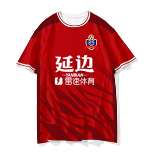 2024赛季延边龙鼎队服足球衣服冰丝速干短袖t恤衫男女半袖球迷服