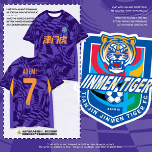 2025天津津门虎队服泰达足球衣服速干短袖t恤衫男女冰丝球迷半袖