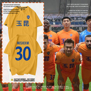 2024赛季 t恤衫 男女纯棉半袖 主场球迷服 云南玉昆队服足球衣服短袖