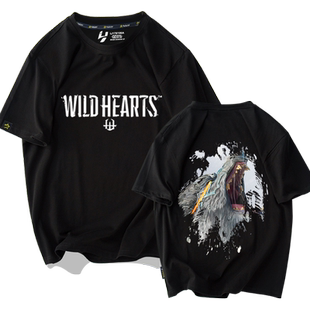 狂野之心狩猎Steam游戏ps5周边t恤衫短袖男女学生纯棉半袖可定制