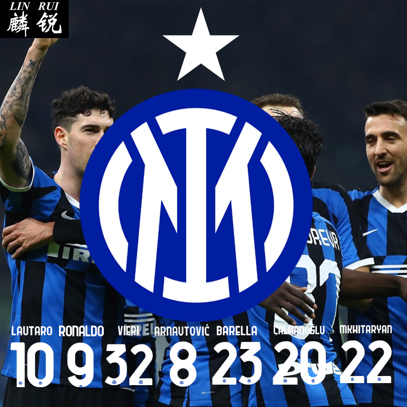 国米球衣23-24赛季足球圆领卫衣