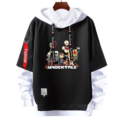 游戏假两件学生外套连帽卫衣