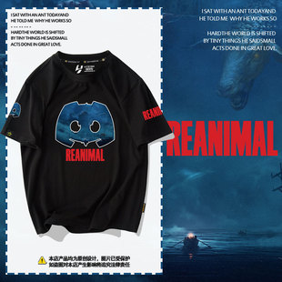 生灵重塑REANIMAL游戏周边短袖t恤衫男女220克精梳棉纯棉半袖体恤