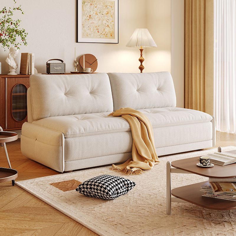 帕朵兰蝶无扶手沙发床可折叠