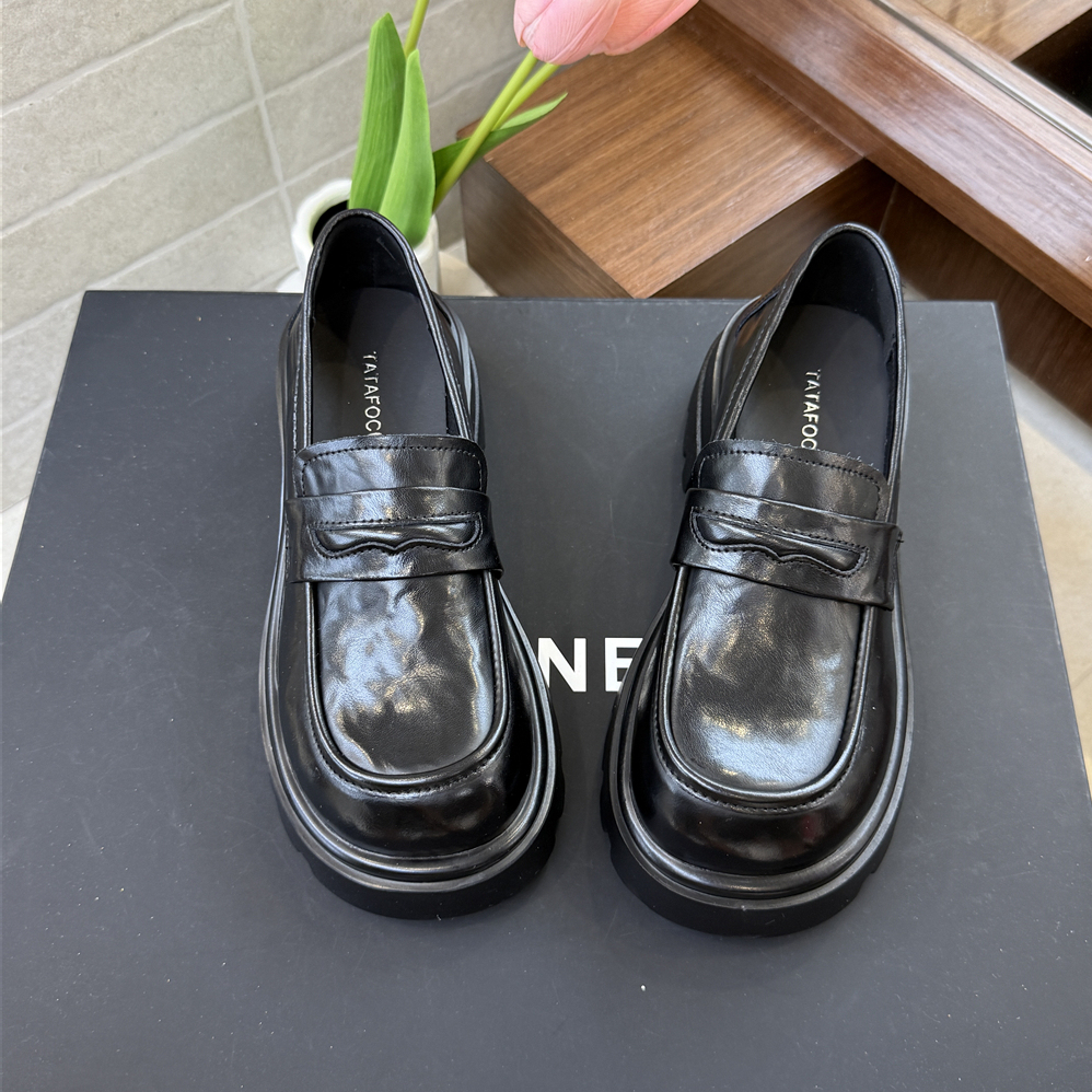 TATAFOCUS~r日系JK小皮鞋松糕乐福鞋女2025秋季英伦风单鞋321-25