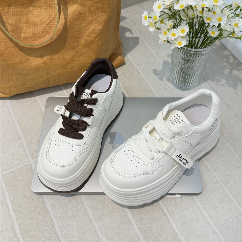 MONIKA厚底小白鞋增高休闲鞋