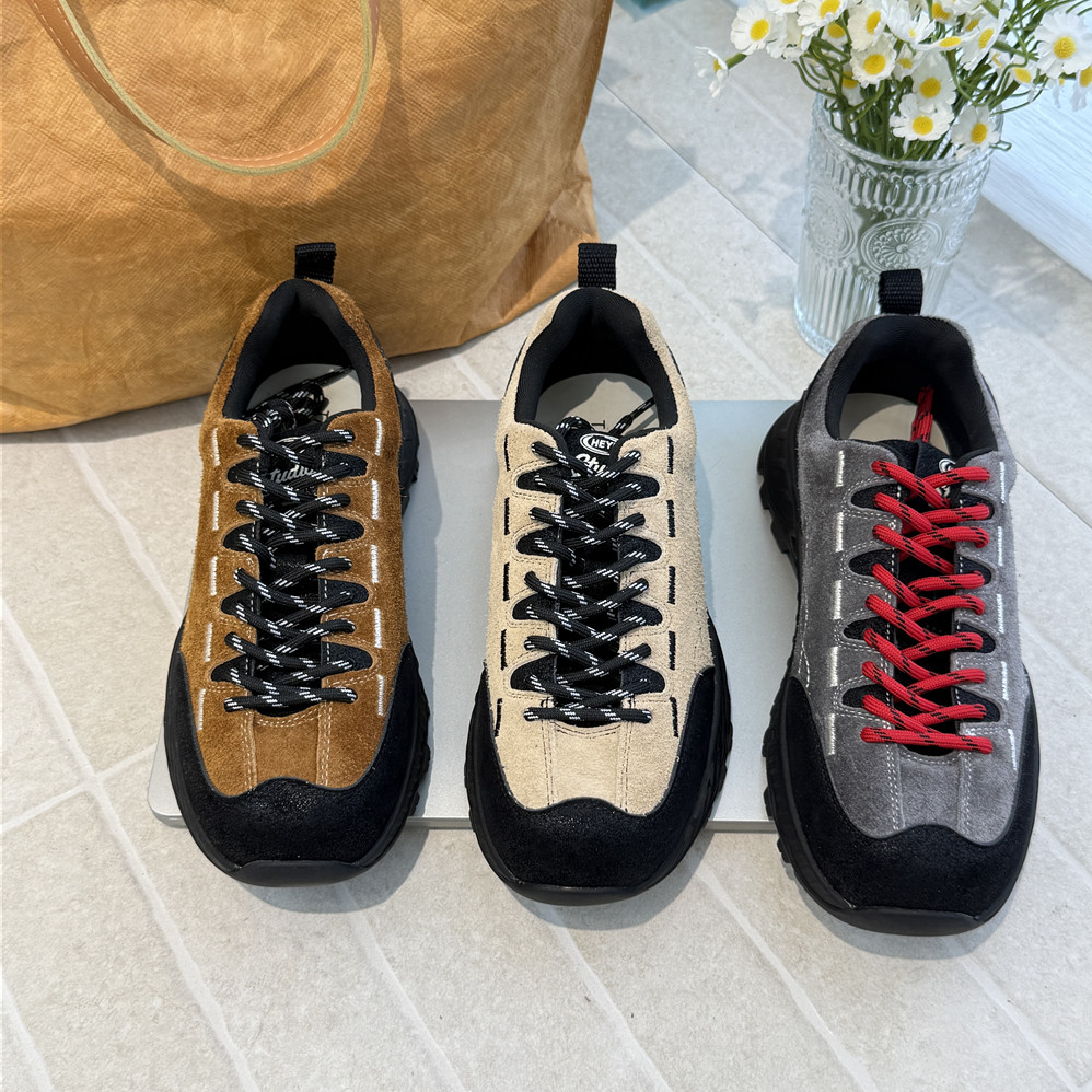 TATAFOCUS~狂走不累健步鞋2025秋旅游登山跑步鞋真皮老爹鞋35-18