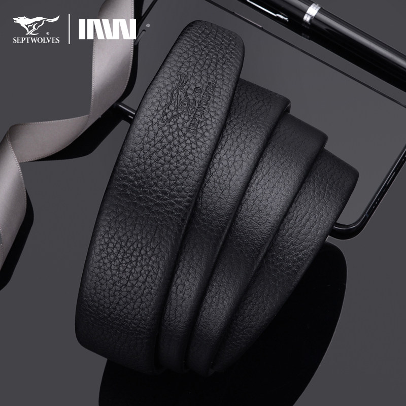 七匹狼不带头皮带男士真皮自动扣带条3.5头层牛皮裤带身无头腰带,服饰配件/皮带/帽子/围巾,腰带/皮带/腰链,淘宝优惠券,粉丝福利购,淘宝优惠卷