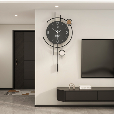 大气轻奢高级客厅钟表画新款现代