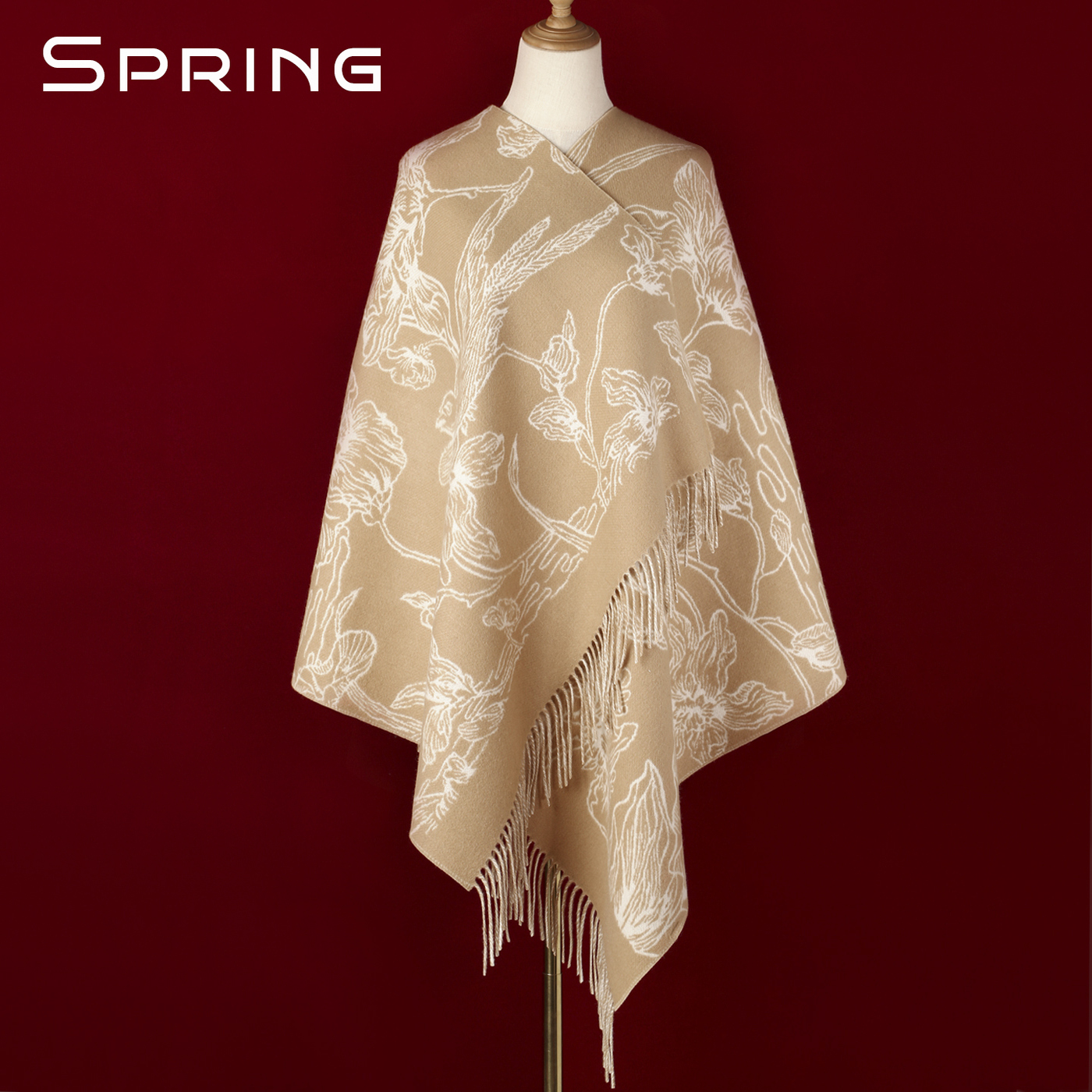 羊毛围巾秋冬保暖围脖披肩