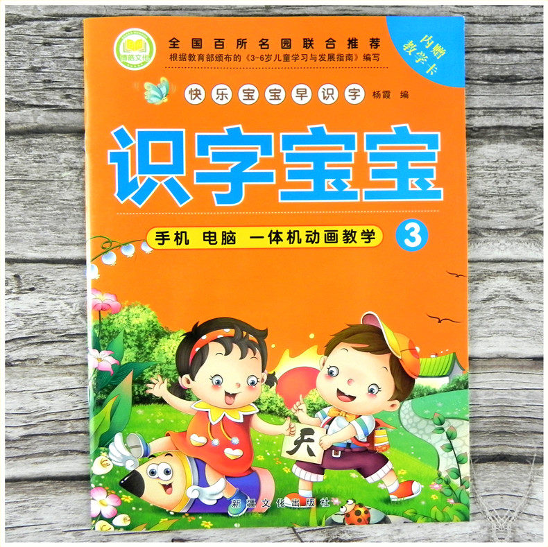 博皓文化 识字宝宝3 快乐宝宝早识字 幼儿园中班上册识字认字儿歌阅读