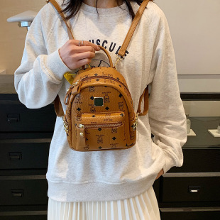 潮流百搭迷你单双肩两用包韩版 背包女士双肩包2025新款 小众软皮包