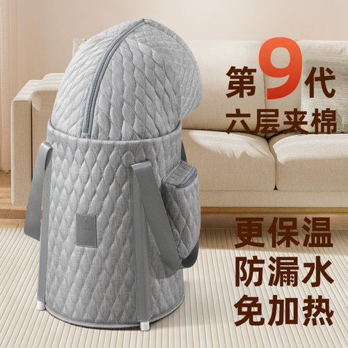 泡脚桶家用过膝泡脚袋可折叠可携式泡脚盆过小腿足浴桶保温高深桶