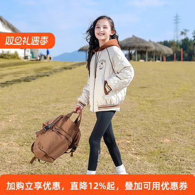 加薄绒秋冬款连帽棒球服外套