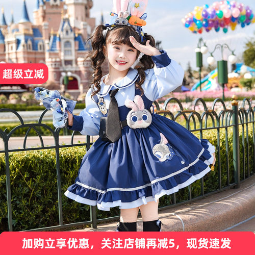 女童朱迪兔警官连衣裙春夏新款