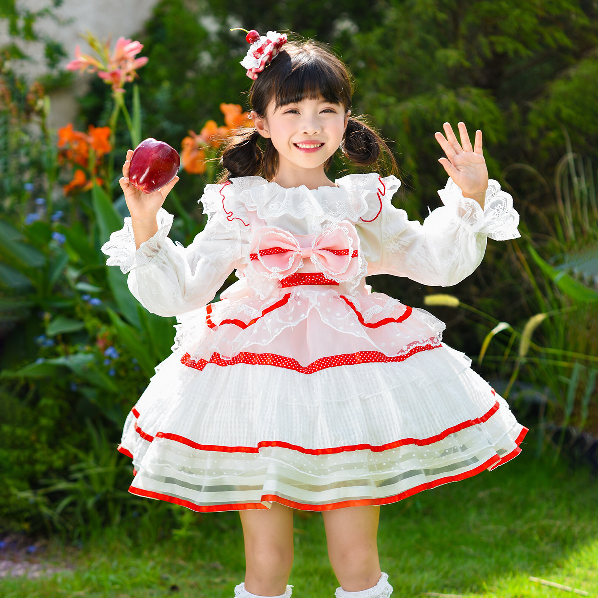 红莓女童洛丽塔公主裙生日礼服裙图片