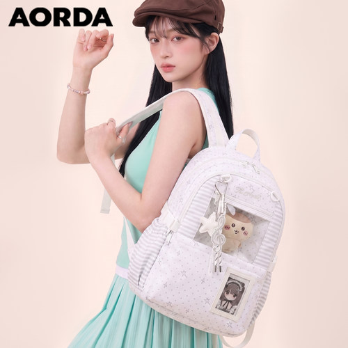 AORDA2026新款波点痛包双肩背包