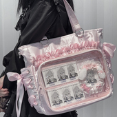 AORDA 原创单肩斜挎大肠丝带痛包双肩背包大食量追星日常制服娃包