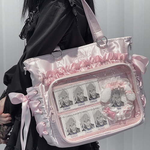 AORDA原创单肩斜挎大肠丝带痛包