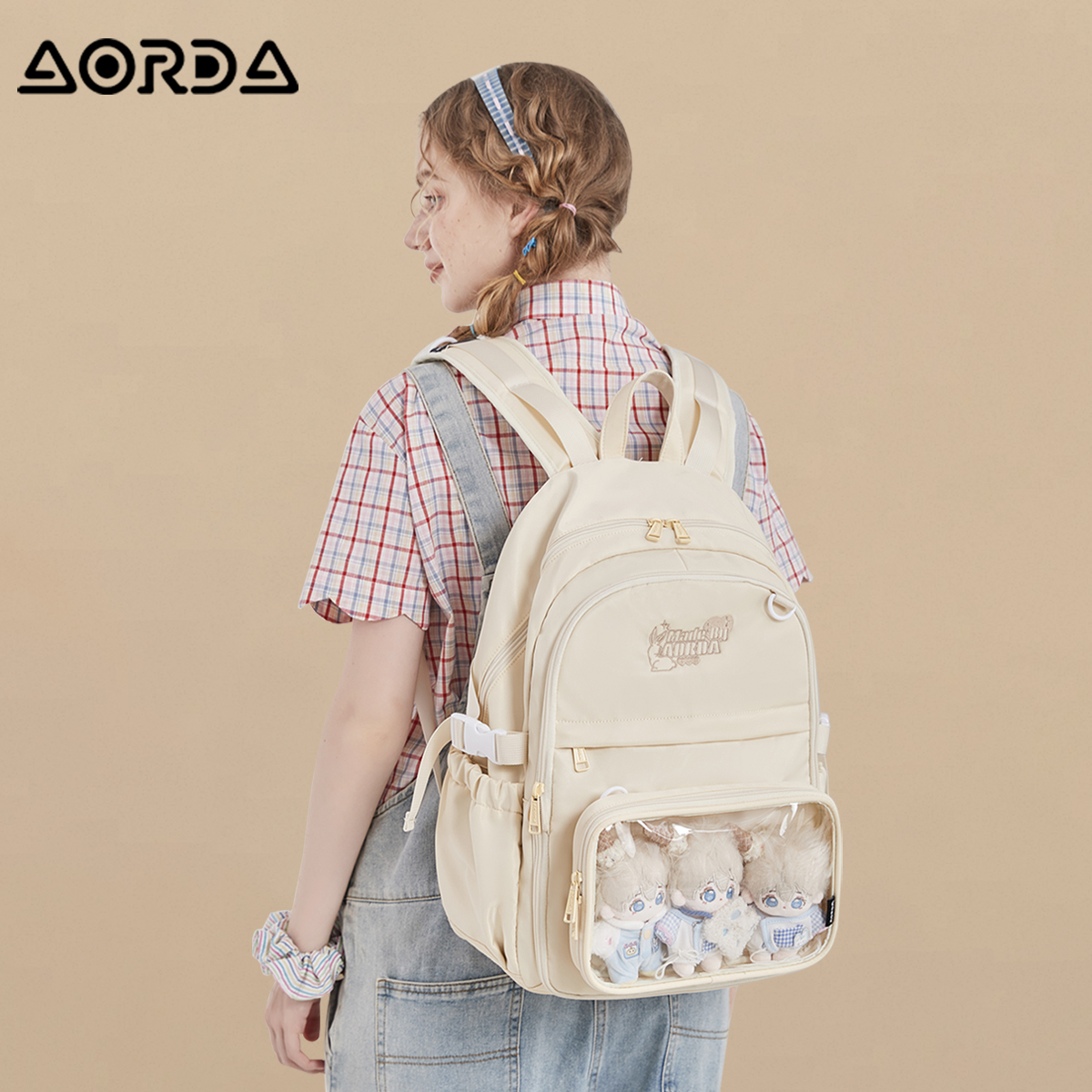 AORDA小众日常大容量双肩背包