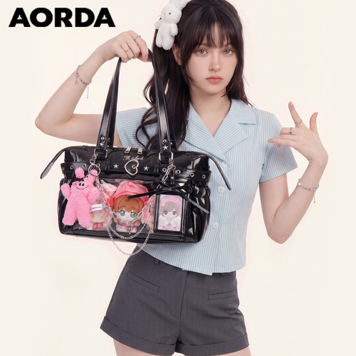 AORDA机车痛包追星谷子10cm娃包