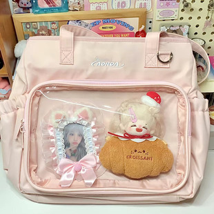 AORDA 斜挎大容量娃谷两用痛包日常上课通勤托特包吧唧单肩电脑包