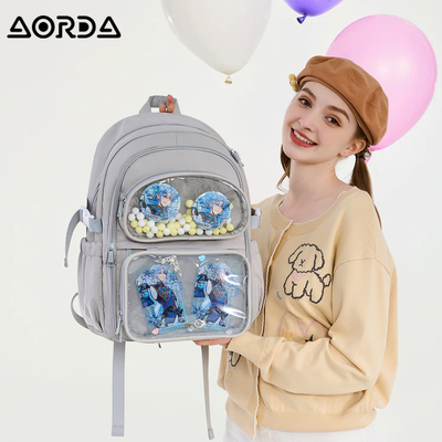 AORDA可爱透明痛包双肩背包