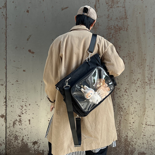 AORDA 学生党三用大容量托特包男单肩高颜值斜挎社畜吧唧双肩痛包