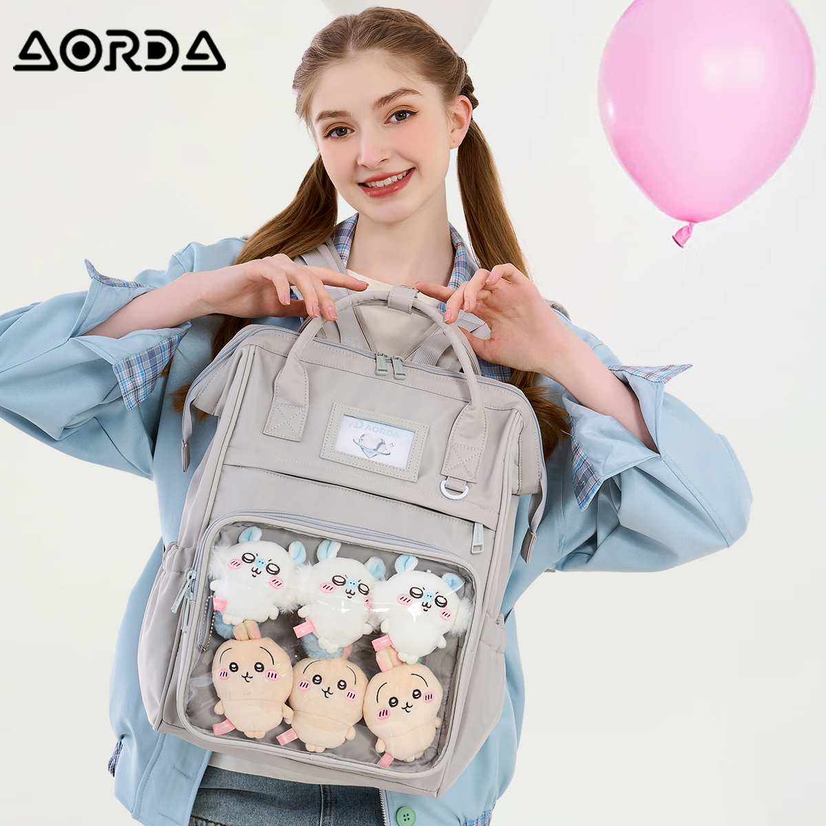 AORDA透明痛包双肩背包