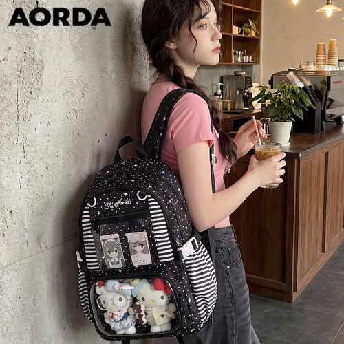 AORDA轻便痛包大容量百搭双肩包