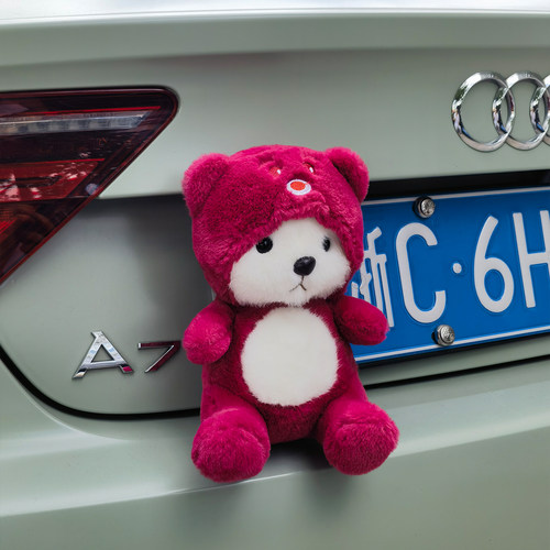 小熊公仔汽车尾部玩偶挂件装饰品