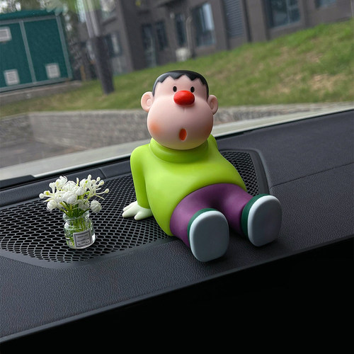 站了这么久终于坐下了胖虎摆件