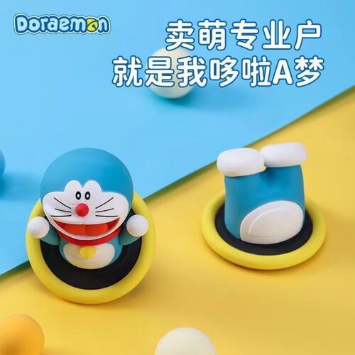 2025新款电动车装饰贴小摆件卡通可爱创意叮当猫大熊无痕车载摆件