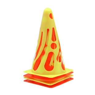 篮球训练标志桶障碍物标志盘足球绕杆锥桶训练标志杆角标锥形筒