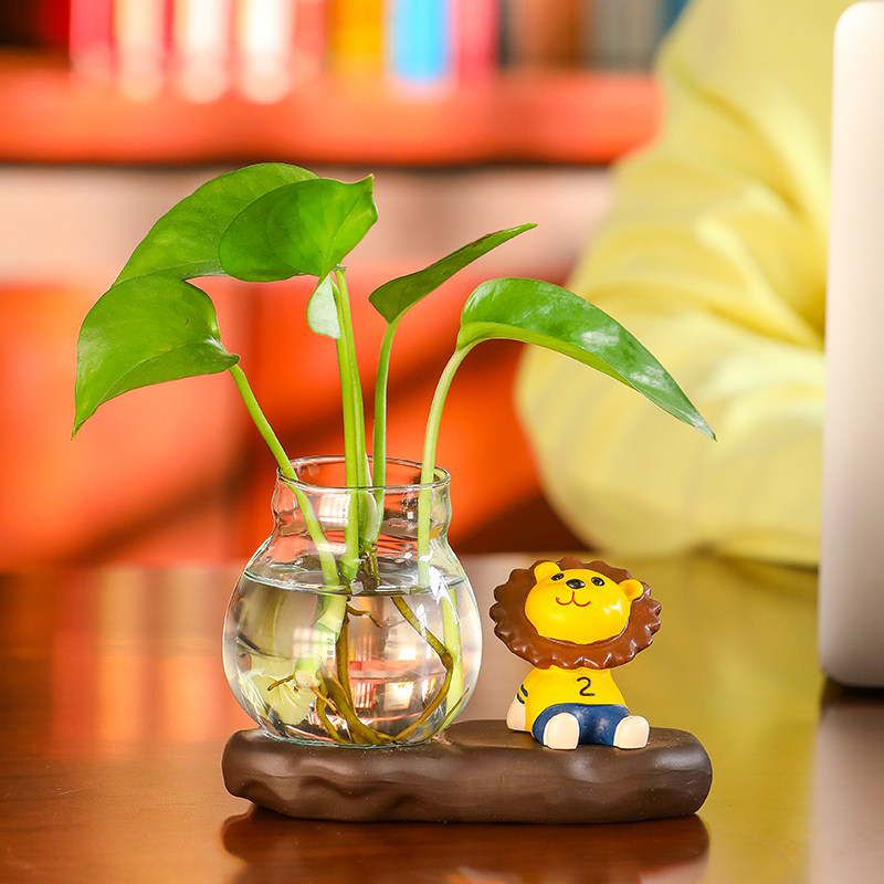 爱礼品治愈系房间装饰品办公室桌面卡通公仔水培小摆设女生,家居饰品,创意礼品,淘宝优惠券,粉丝福利购,淘宝优惠卷