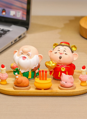 五路小神仙妈祖寿星家居桌面摆件