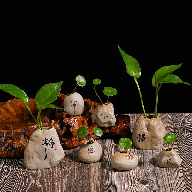 恺帅粗陶禅意中式客厅摆件