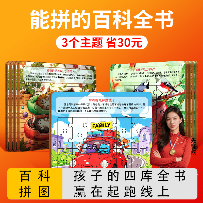 拼图diy木质拼装积木模型