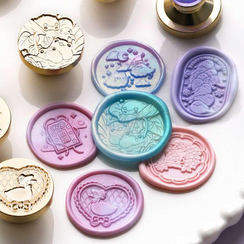 火漆铜头新款萌物实心黄铜