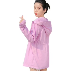 防晒衣女2025新款夏季中长款女骑车外套长袖薄透气雪纺防紫外线