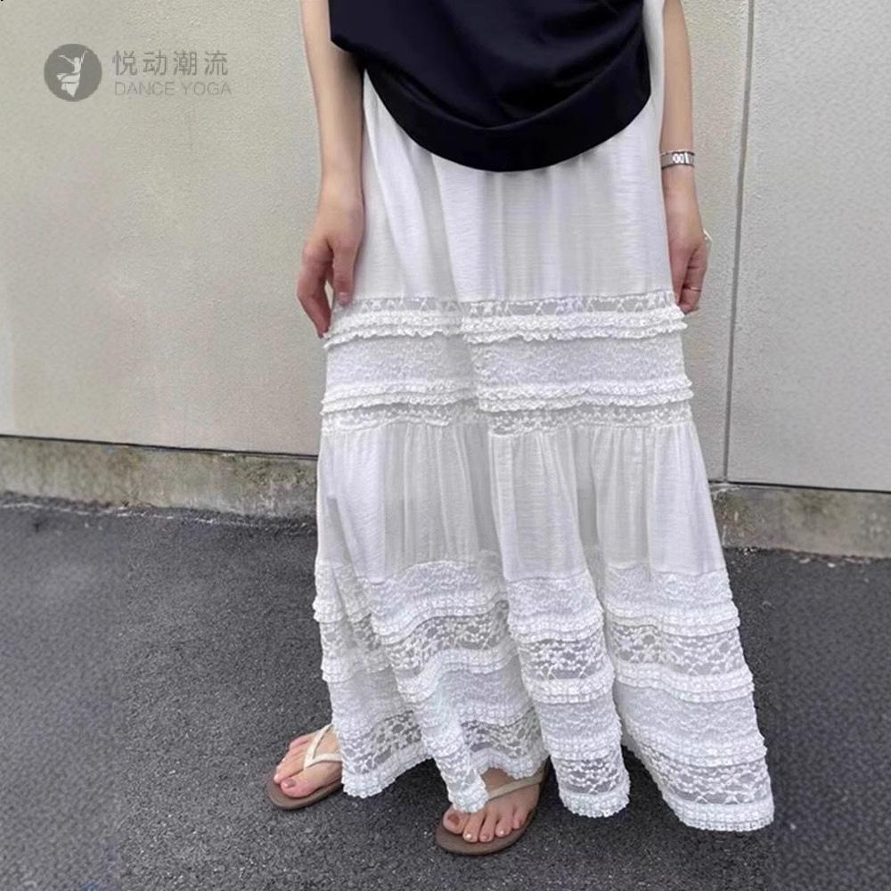 超仙绝美蕾丝花边半身裙女2025
