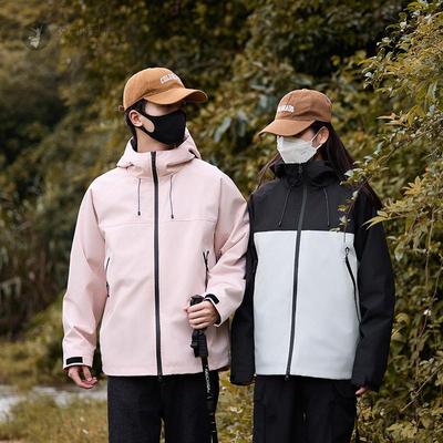 冲锋衣女三合一新款户外防风防水